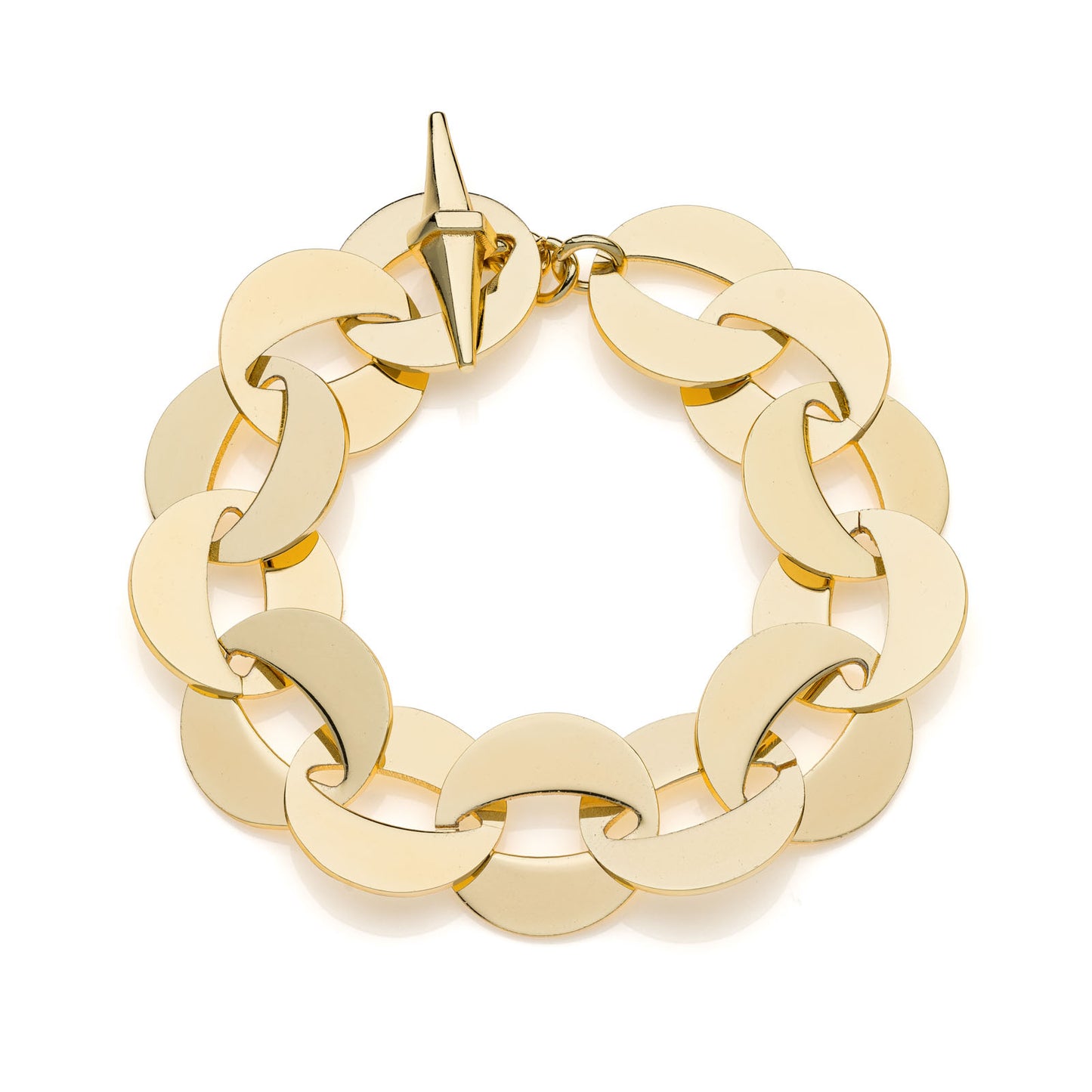 Bracciale UNOAERRE Catena Tonda Piatta Dorato Dinamica | Cod. 2468
