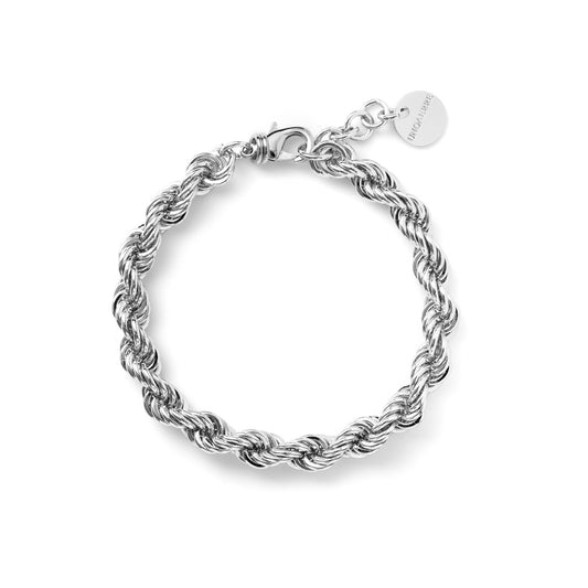Bracciale UNOAERRE in Bronzo Argentato con Maglia Corda | Cod. 2559