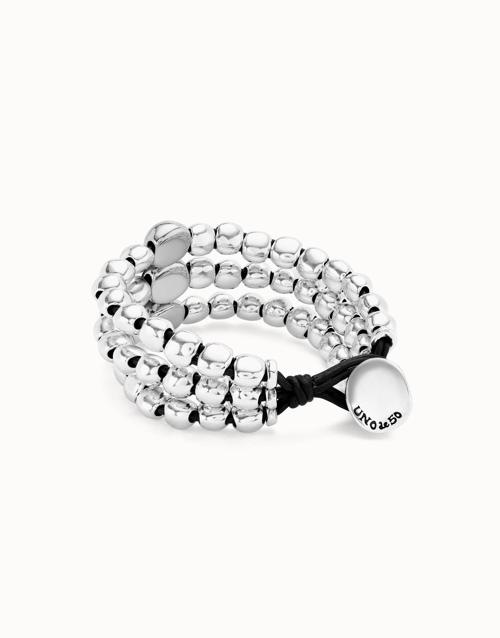 Bracciale UNOde50 Ser Intrépida Tre Fili Placcato Argento Sterling pul2550mtl0000m