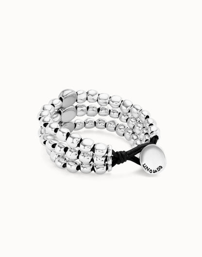 Bracciale UNOde50 Ser Intrépida Tre Fili Placcato Argento Sterling pul2550mtl0000m