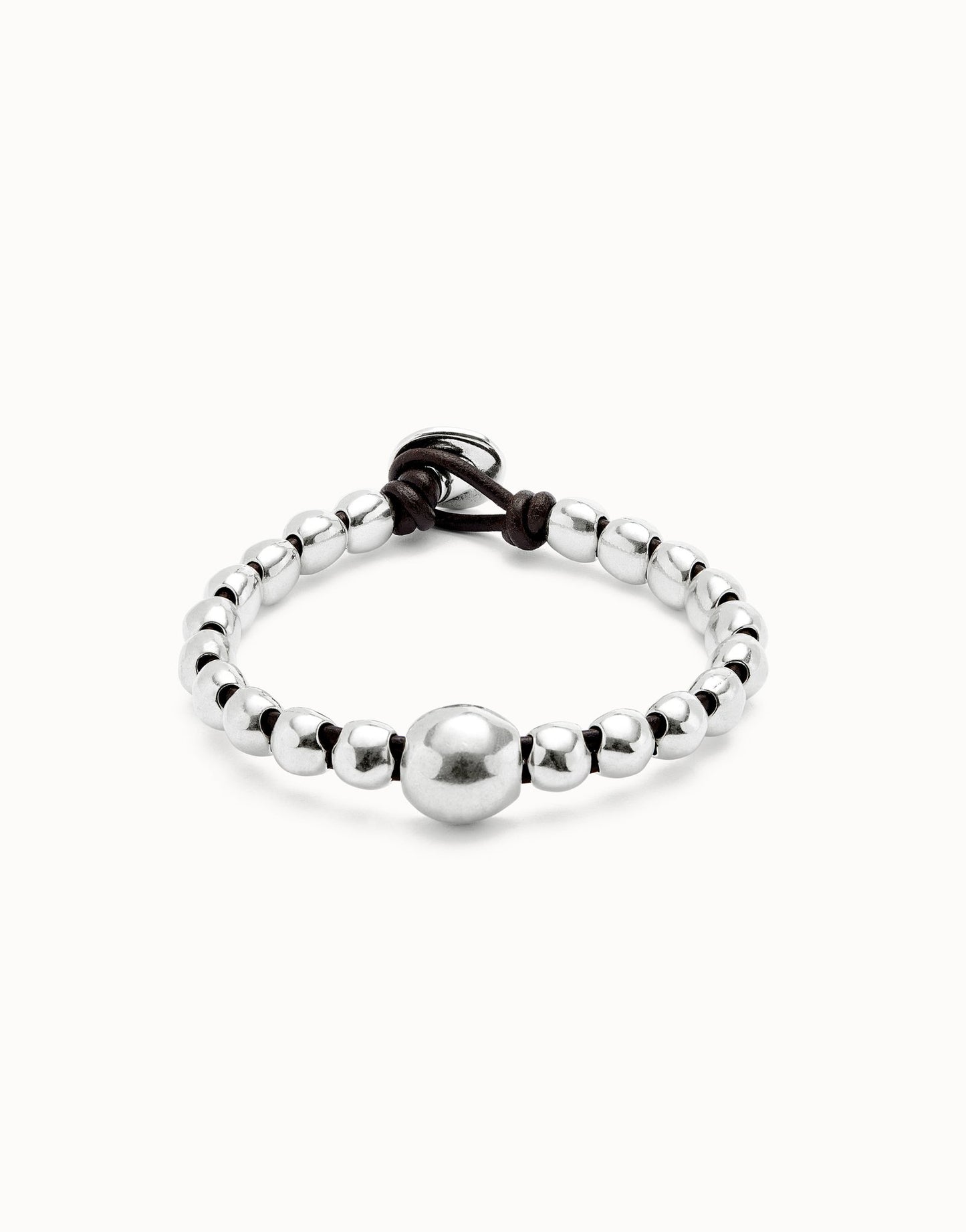 Bracciale UNOde50 Ser Intrépida a Sfere Placcate Argento Sterling