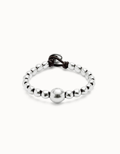 Bracciale UNOde50 Ser Intrépida a Sfere Placcate Argento Sterling