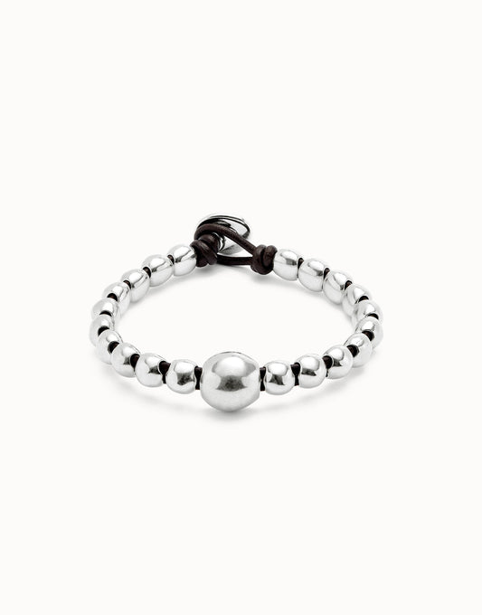 Bracciale UNOde50 Ser Intrépida a Sfere Placcate Argento Sterling