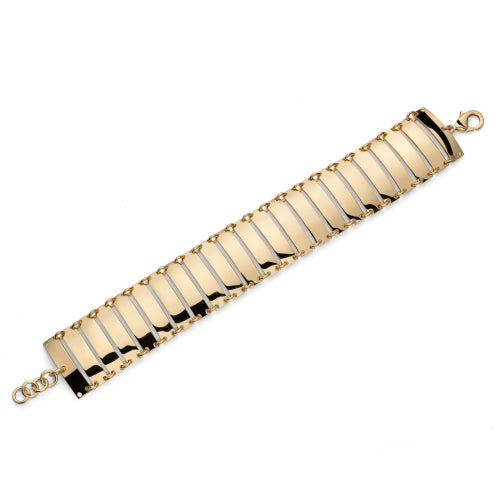 Bracciale Unoaerre Lux Dorato a Spina di Pesce 2668