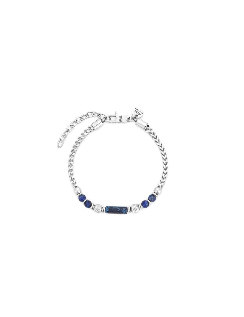 Bracciale Uomo 4US Cesare Paciotti - Acciaio Biglie con Inserti Blu (4UBR7807)