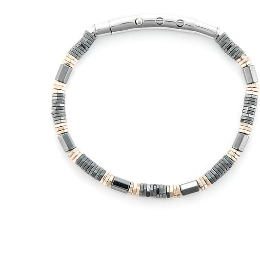 Bracciale Uomo 4US Cesare Paciotti in Acciaio con Dettagli Dorati - 4UBR6456