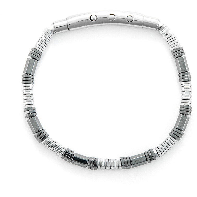 Bracciale Uomo 4US Cesare Paciotti in Acciaio con Dettagli in Ematite - 4UBR6455
