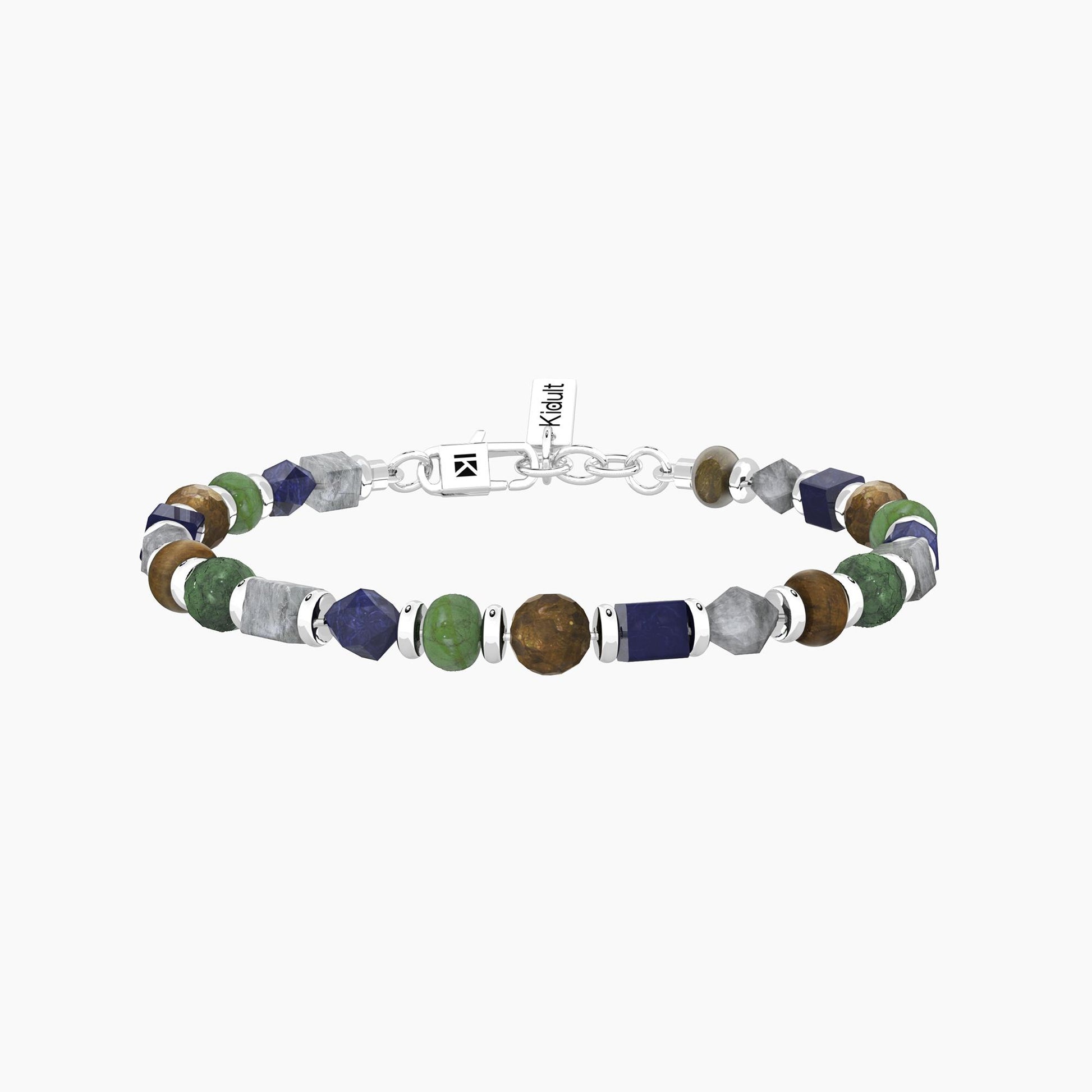 Bracciale Uomo Kidult Energia | Sogni in Acciaio e Pietre Multicolor - 732372