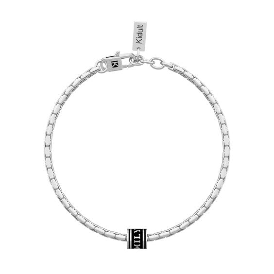 Bracciale Uomo Kidult in Acciaio con Scritta "MY FAMILY" - 732378