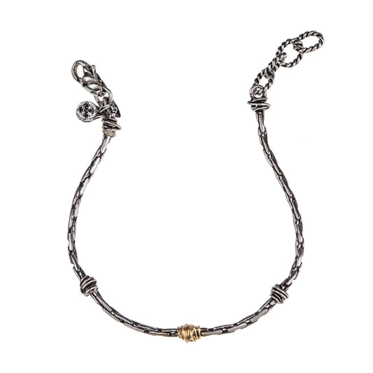 Bracciale Uomo in Argento e Oro - Giacomo Burroni - BC0393