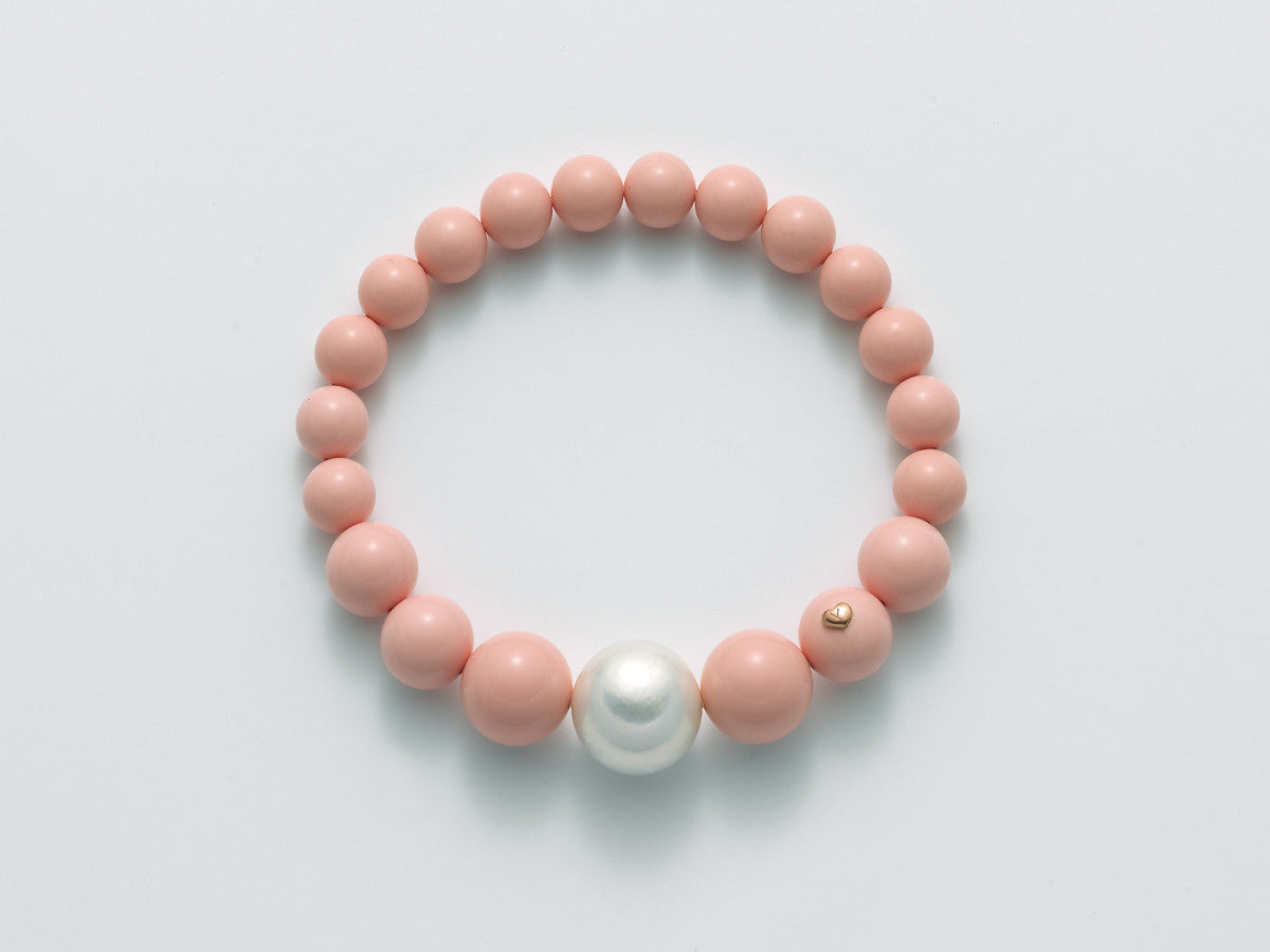 Bracciale Yukiko Terra e Mare in Oro 750 con Perla e Coralli - 346982 - PBR2564Y