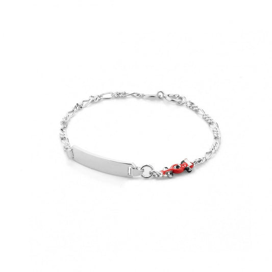 Bracciale da bambino in argento con macchinina da corsa - 120020 Chi mi ama