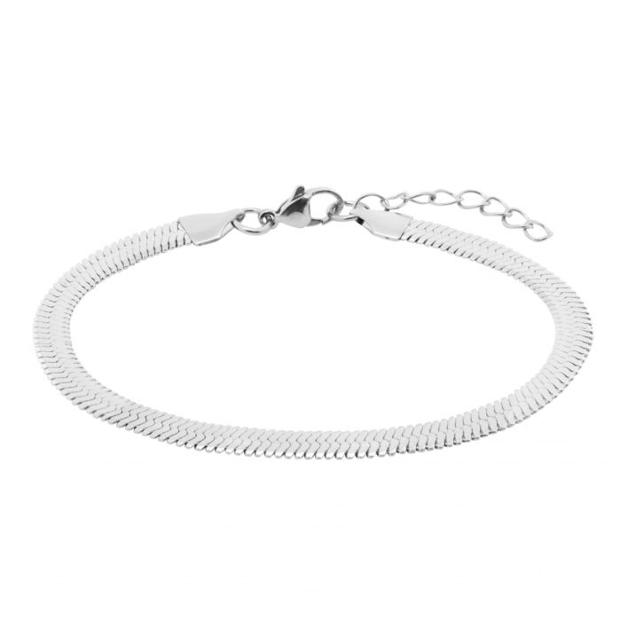 Bracciale da uomo ChiMiAma in acciaio 316L con piastra centrale decorata da viti e inserti neri tecnici - Alfano Gioielli