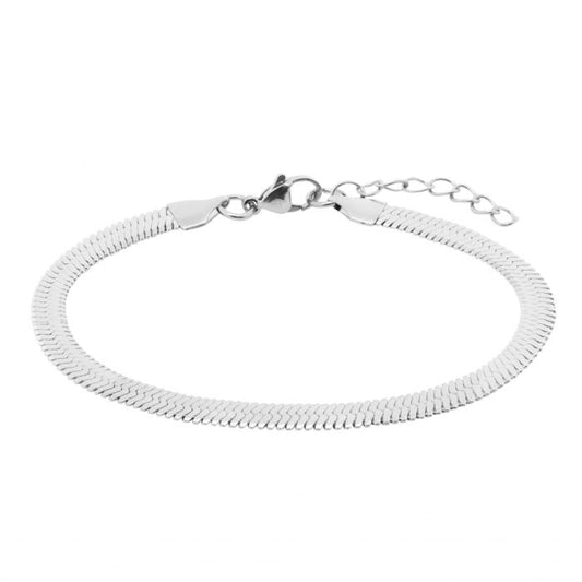 Bracciale da uomo ChiMiAma in acciaio 316L con piastra centrale decorata da viti e inserti neri tecnici - Alfano Gioielli