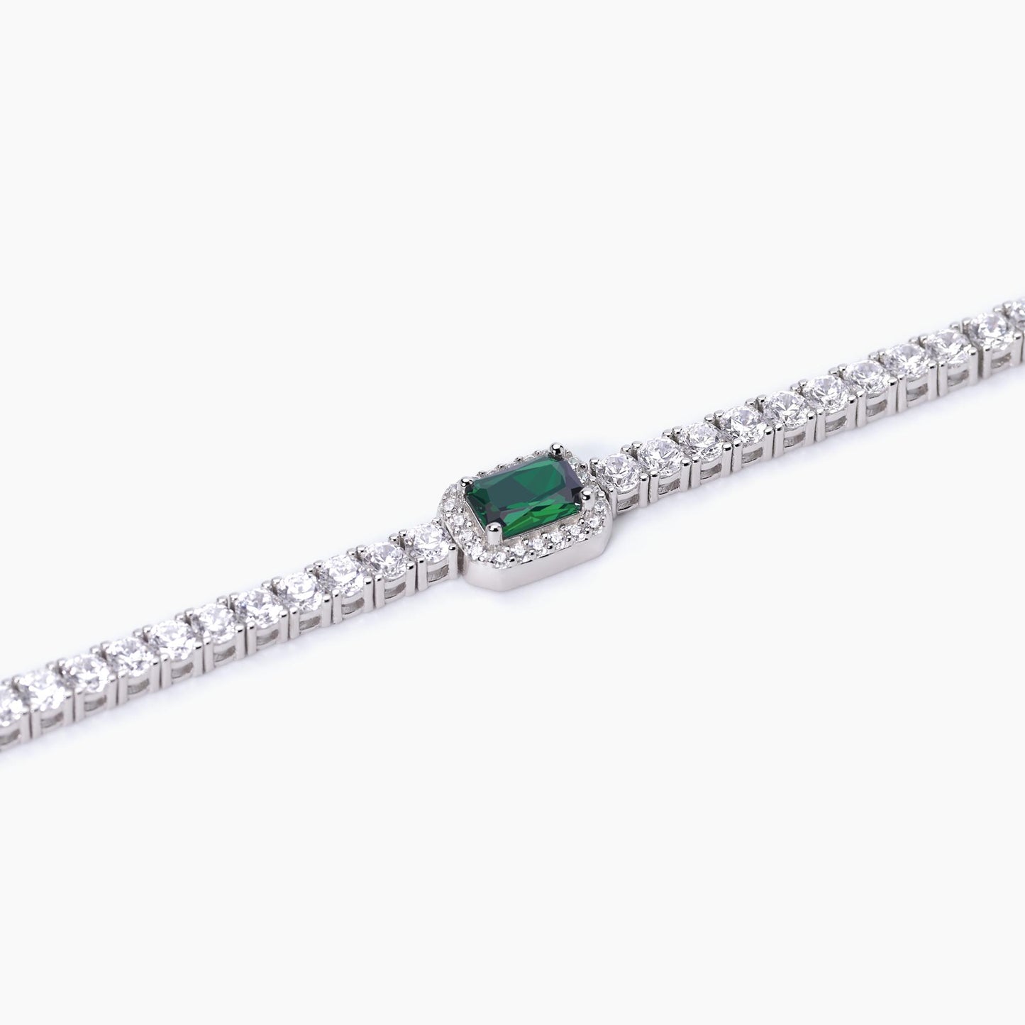Bracciale donna MABINA COOL OR RÉTRO? in argento con smeraldo sintetico - Codice 533636-S