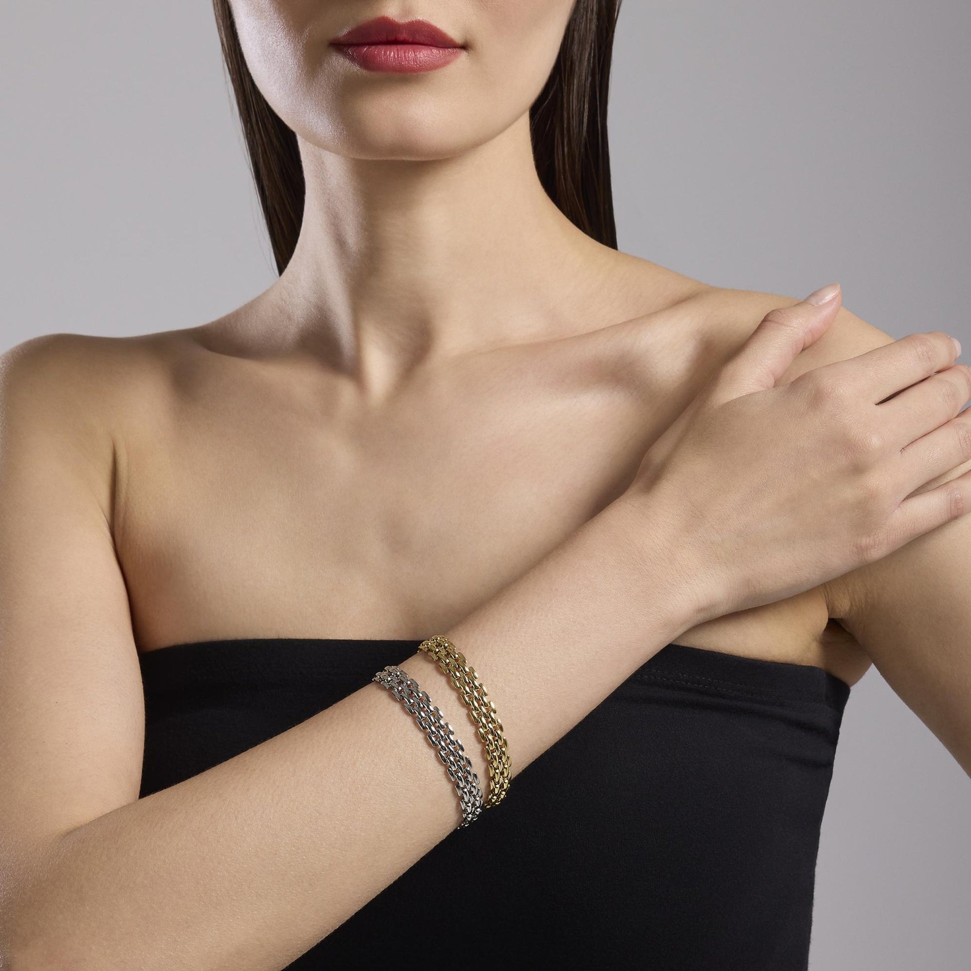 Bracciale in Acciaio con Catena Panther Kidult Style 06 - 831042