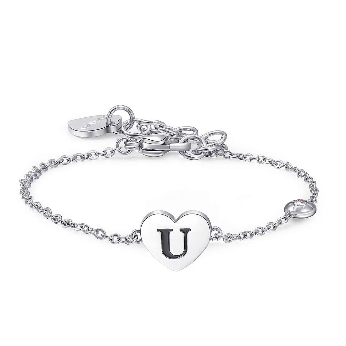 Bracciale in Acciaio con Lettera U - S'Agapo - SCK137