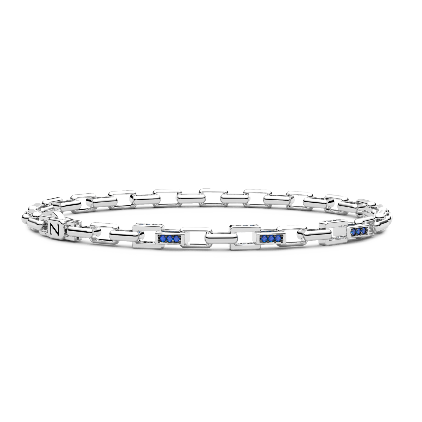 Bracciale in Argento con Pietre Blu ESB319-BL