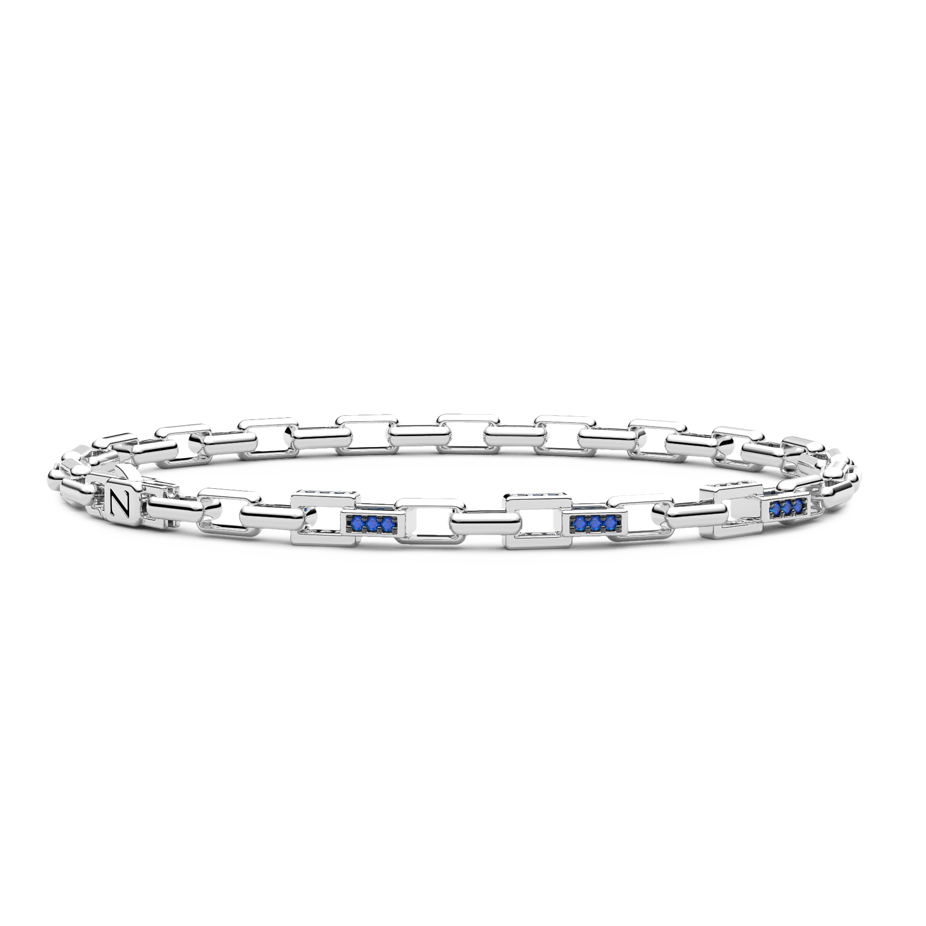 Bracciale in Argento con Pietre Blu ESB319-BL