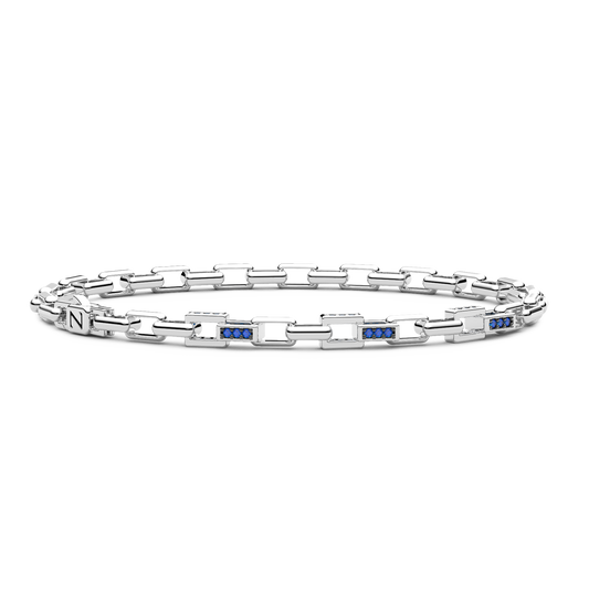Bracciale in Argento con Pietre Blu ESB319-BL