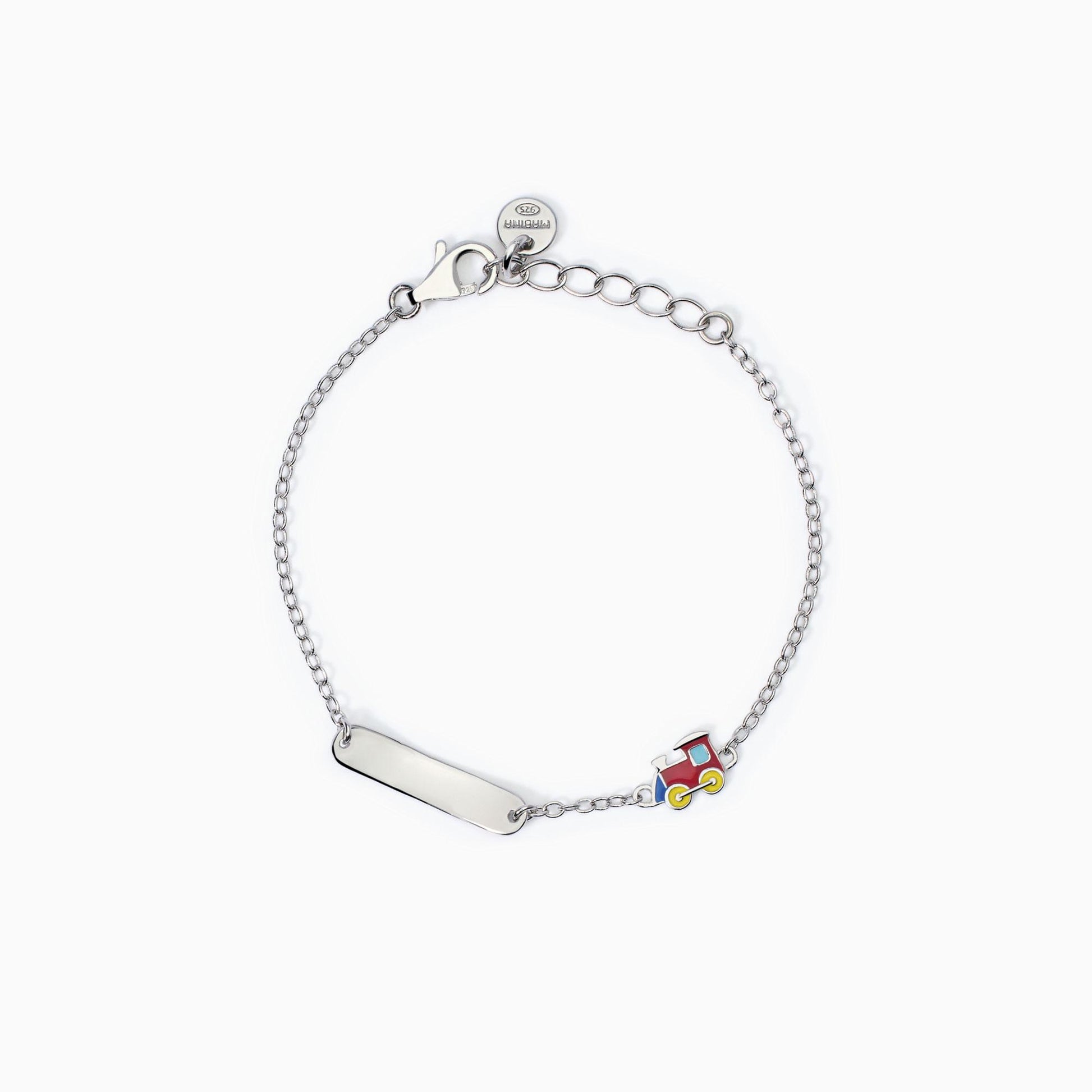 Bracciale per bambini con trenino e targhetta MABINA Train-Tag - Codice 533862