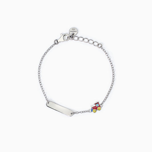 Bracciale per bambini con trenino e targhetta MABINA Train-Tag - Codice 533862
