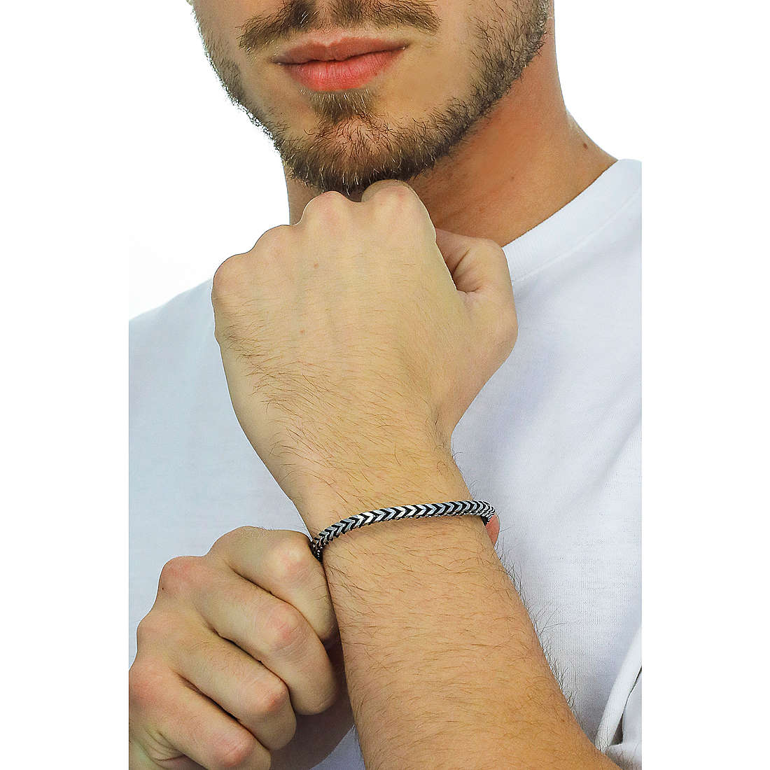Bracciale uomo in acciaio 2Jewels Wave 232187