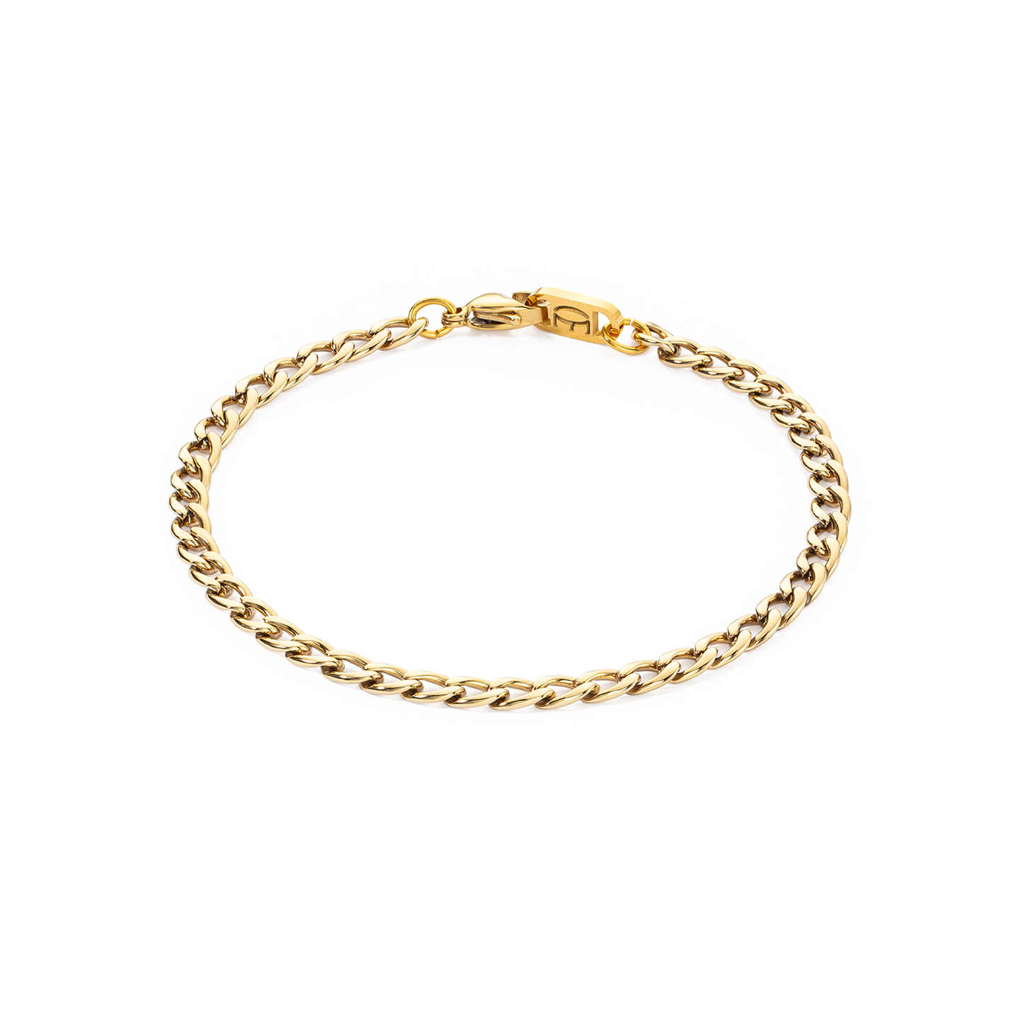 Catena di prolunga COEUR DE LION in acciaio inox dorato 21 cm - Codice interno 8601/88-1600