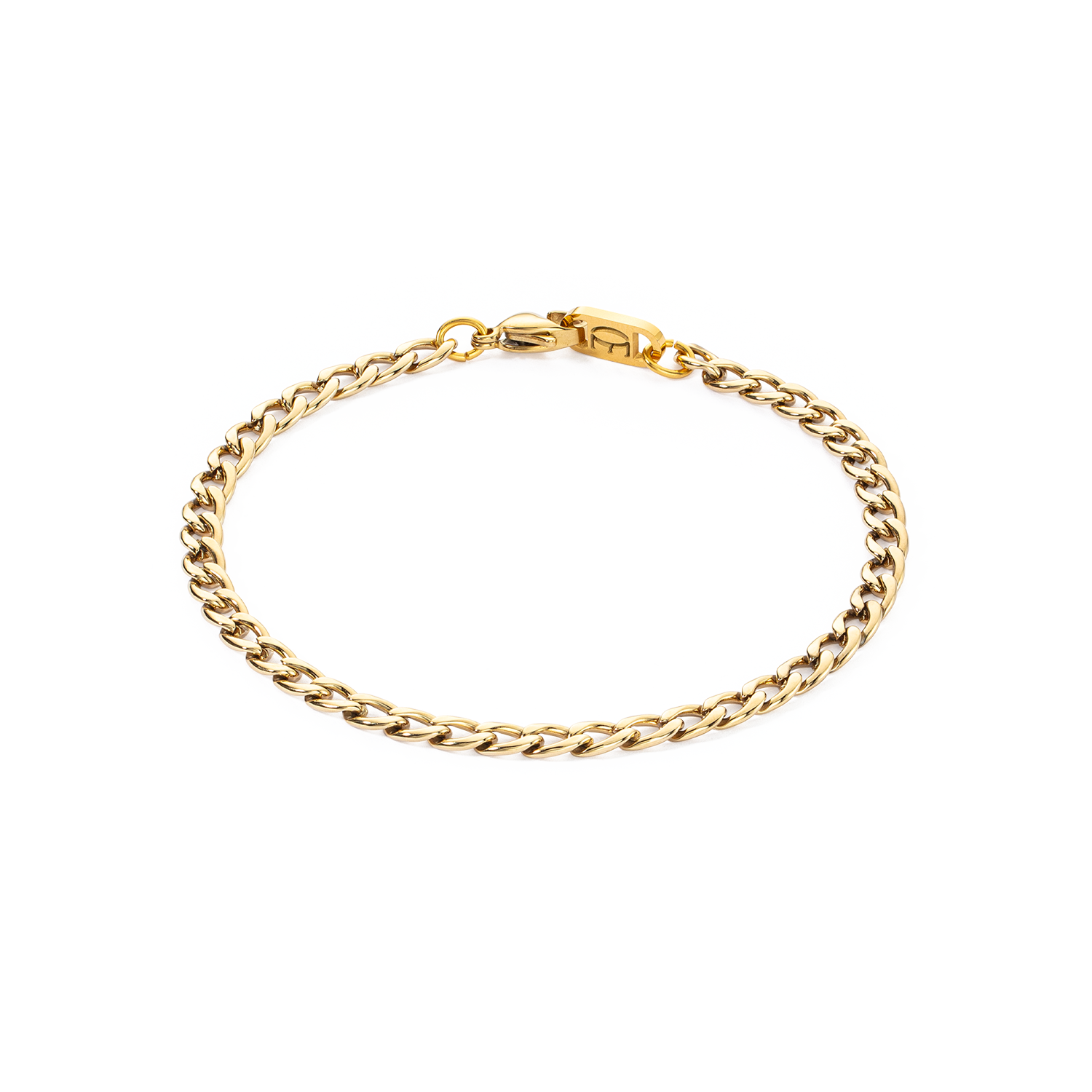 Catena di prolunga COEUR DE LION in acciaio inox dorato 21 cm - Codice interno 8601/88-1600