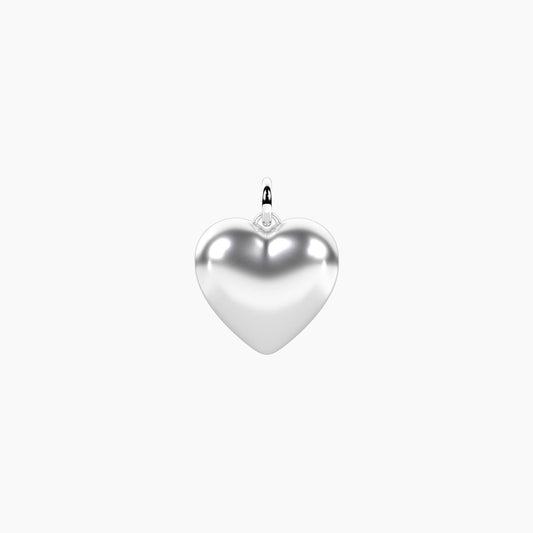 Charm Cuore Bombato in Acciaio Kidult 741157 – Cuore Mio