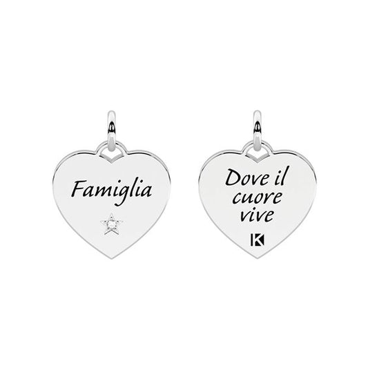 Charm Kidult Family Cuore "Dove il cuore vive" 741207