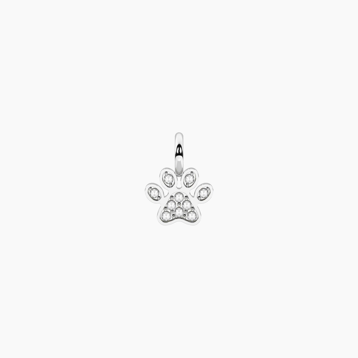 Charm Zampetta con Cristalli in Acciaio Kidult 741145 – Zampa