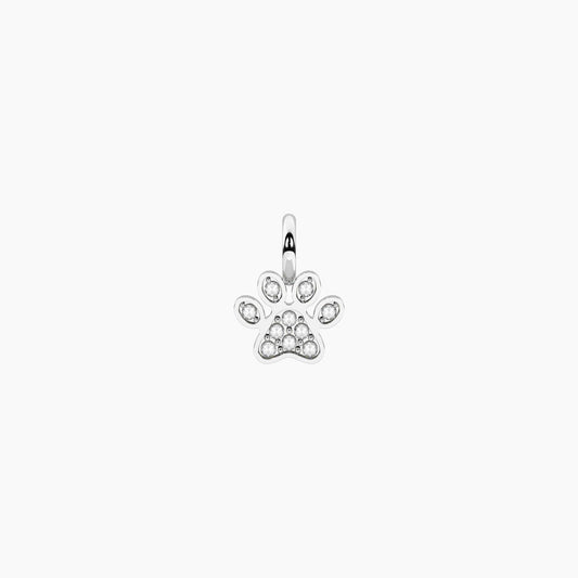Charm Zampetta con Cristalli in Acciaio Kidult 741145 – Zampa