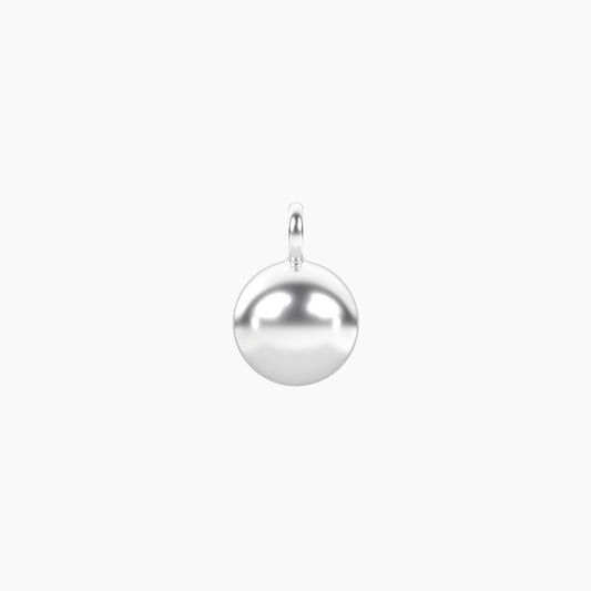 Ciondolo tridimensionale a sfera Kidult in acciaio con finitura oro rosa lucida per personalizzazione gioielli Life Collection - Alfano Gioielli Gioielleria Palermo.