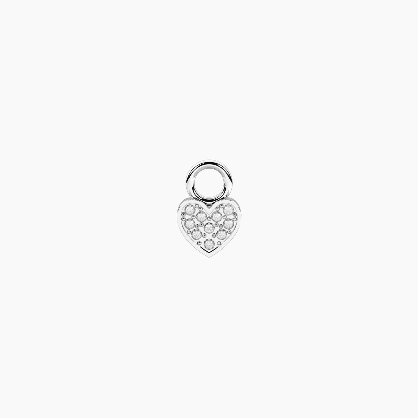 Ciondolo a forma di cuore Kidult in acciaio con finitura oro rosa lucida per personalizzazione gioielli Life Collection - Alfano Gioielli Gioielleria Palermo.