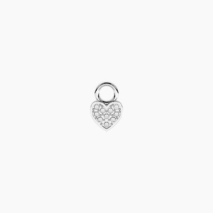 Ciondolo a forma di cuore Kidult in acciaio con finitura oro rosa lucida per personalizzazione gioielli Life Collection - Alfano Gioielli Gioielleria Palermo.