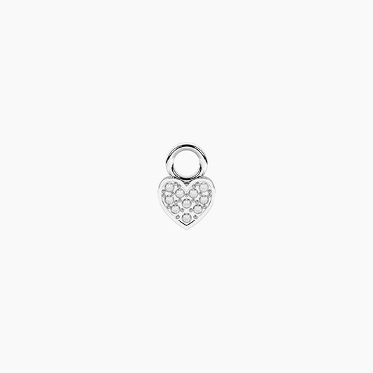 Ciondolo a forma di cuore Kidult in acciaio con finitura oro rosa lucida per personalizzazione gioielli Life Collection - Alfano Gioielli Gioielleria Palermo.
