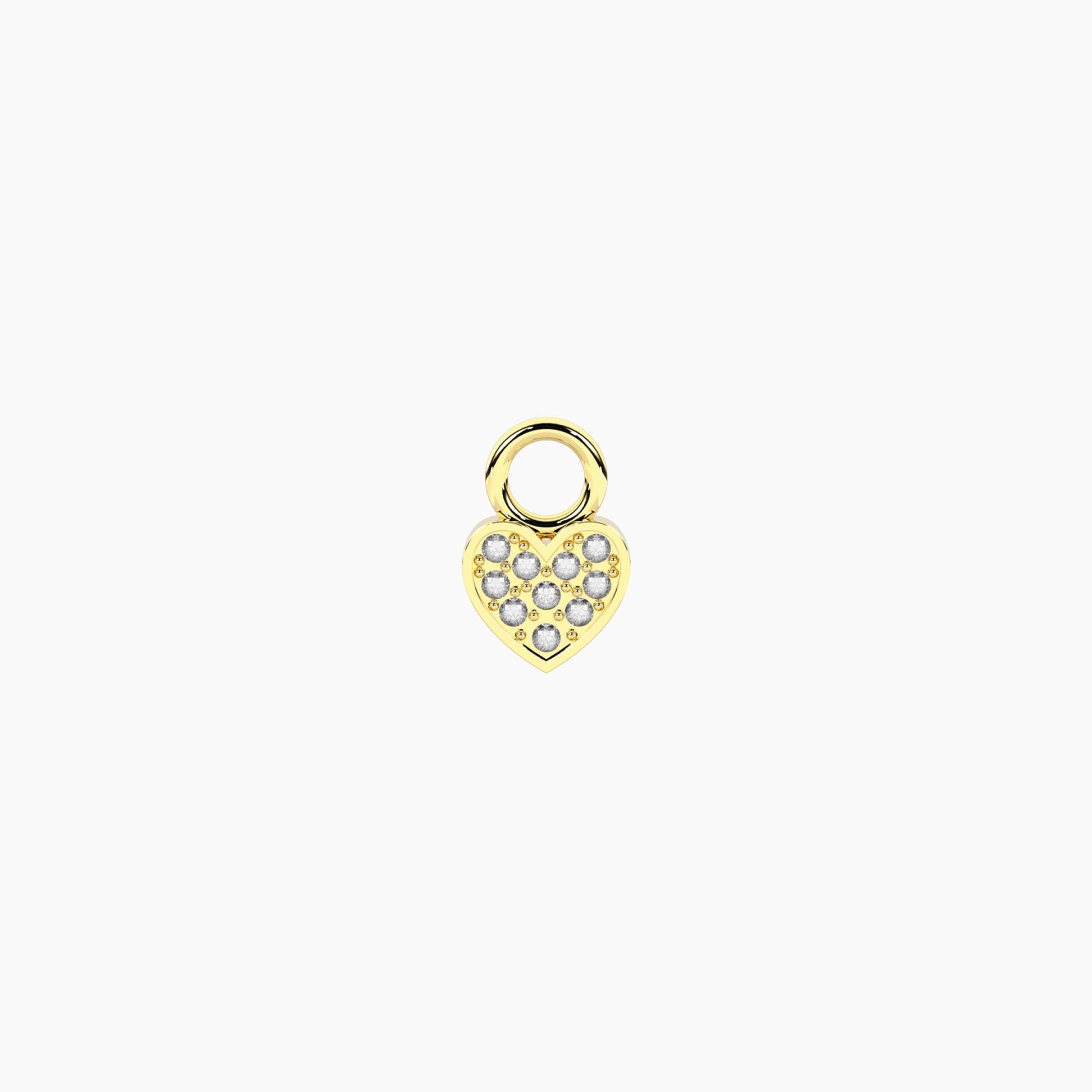 Ciondolo a forma di cuore Kidult in acciaio silver lucido per personalizzazione bracciali e collane Life Collection - Alfano Gioielli Gioielleria Palermo.