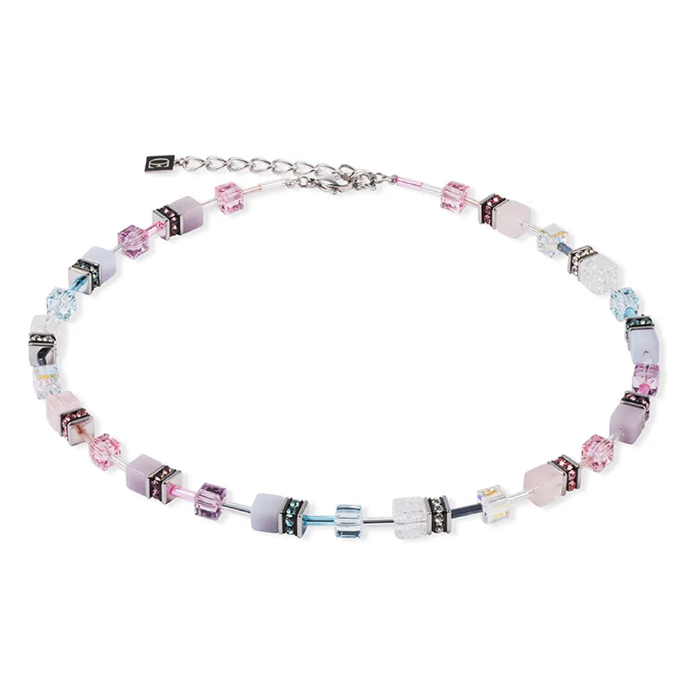 Coeur de Lion Collana GeoCUBE® Iconic Precious - Rosa-Lilla Pastello 4905/10-1927