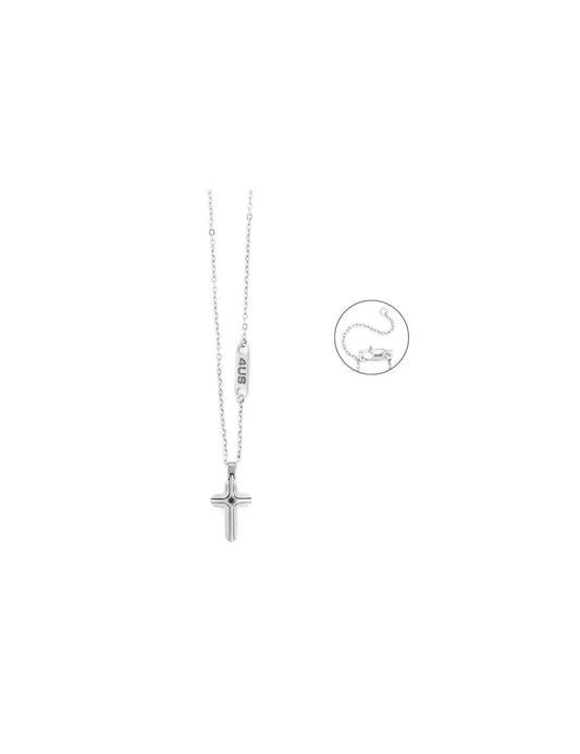 Collana Uomo 4US Cesare Paciotti Croce - Zirconi Neri (4UCL7822)