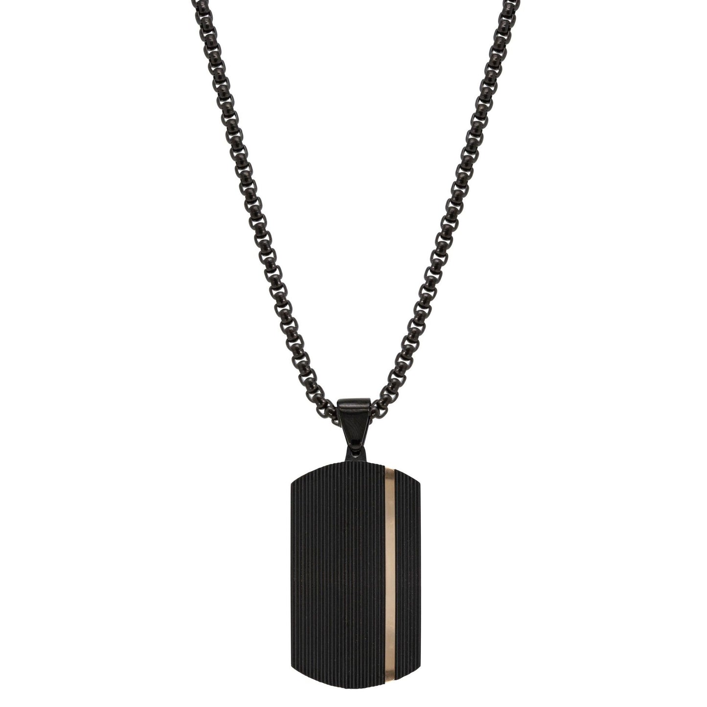 Collana Chimiama Gioielli in Acciaio PVD Nero e Oro Rosa | Cod. 130207