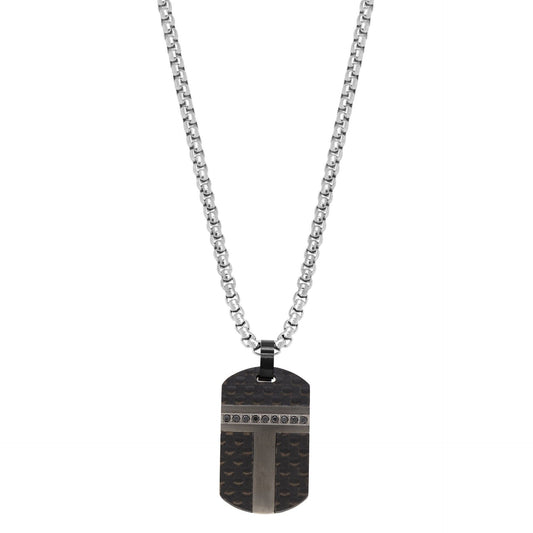 Collana Chimiama Gioielli in Acciaio con Legno e Ceramica per Uomo | Cod. 130210