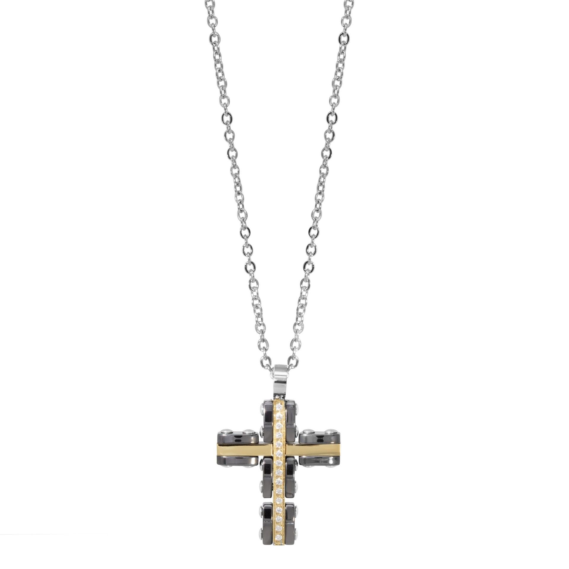 Collana Chimiama Gioielli in Acciaio e Ceramica per Uomo | Cod. 130209