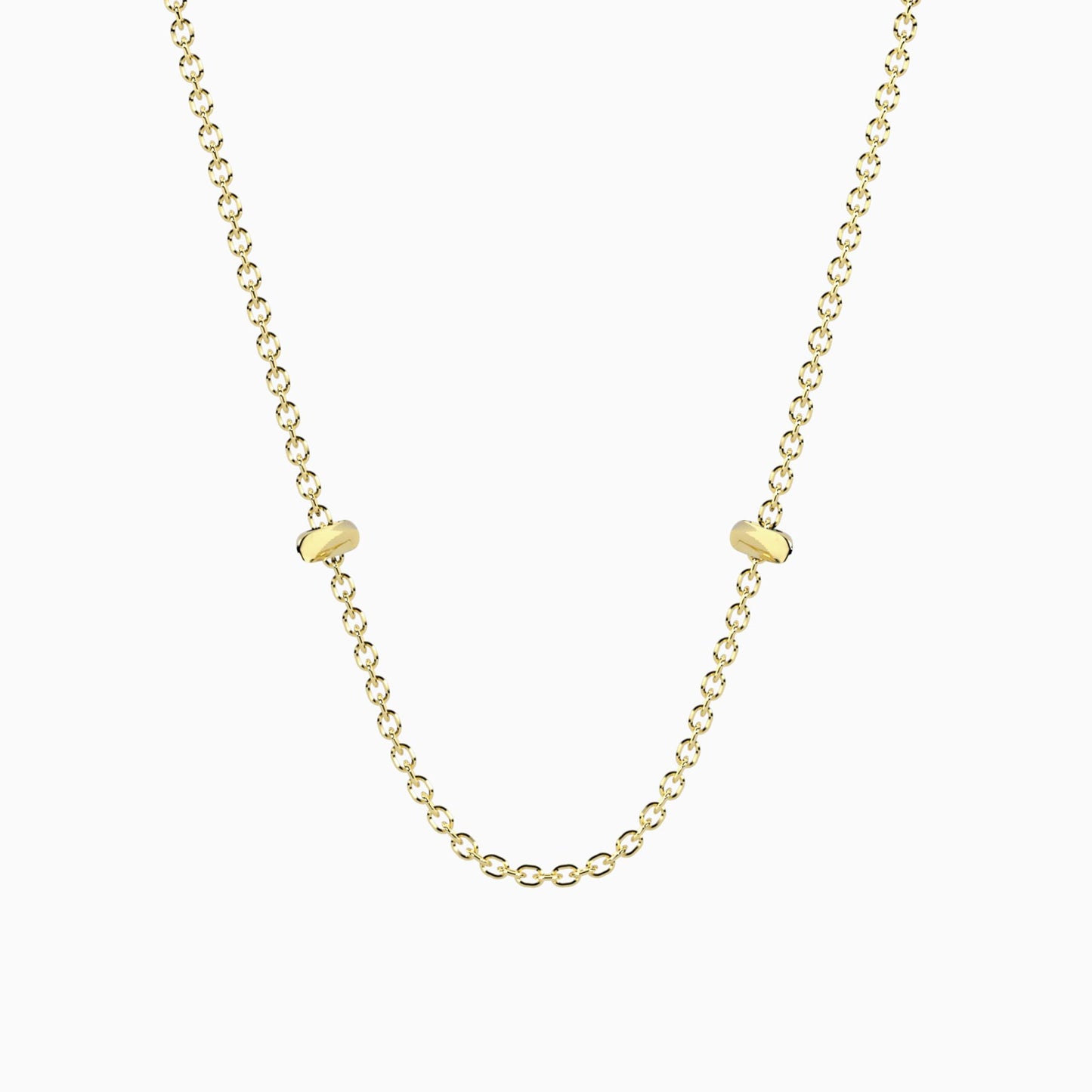 Collana base Kidult in acciaio silver lucido con maglia a sfere per l'inserimento di ciondoli componibili Life Collection - Alfano Gioielli Gioielleria Palermo.