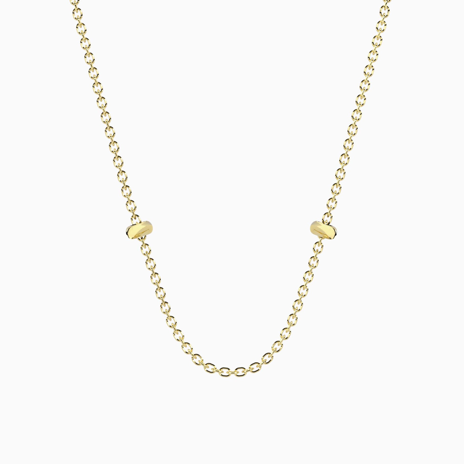Collana base Kidult in acciaio silver lucido con maglia a sfere per l'inserimento di ciondoli componibili Life Collection - Alfano Gioielli Gioielleria Palermo.