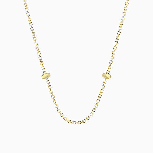 Collana base Kidult in acciaio silver lucido con maglia a sfere per l'inserimento di ciondoli componibili Life Collection - Alfano Gioielli Gioielleria Palermo.