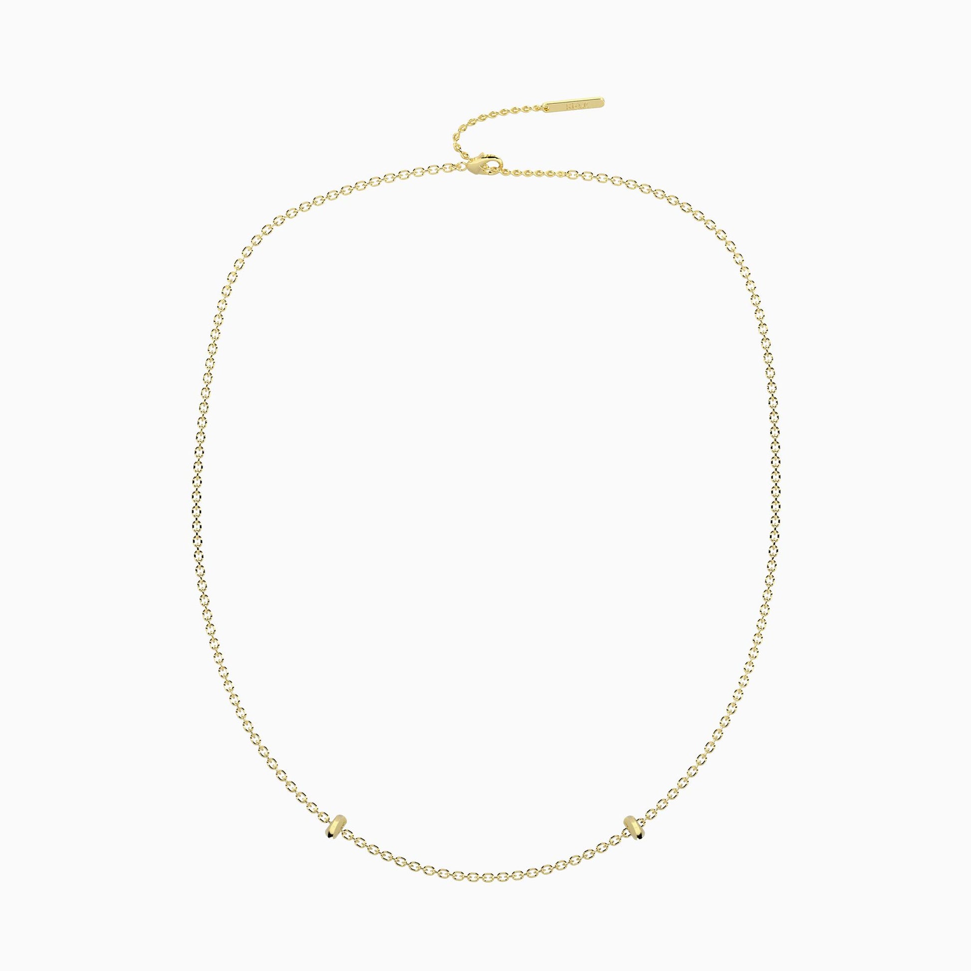 Collana base Kidult in acciaio silver lucido con maglia a sfere per l'inserimento di ciondoli componibili Life Collection - Alfano Gioielli Gioielleria Palermo.
