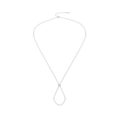 Collana base Kidult in acciaio silver con catena a maglia diamantata per inserimento ciondoli e charm personalizzati - Alfano Gioielli Gioielleria Palermo.