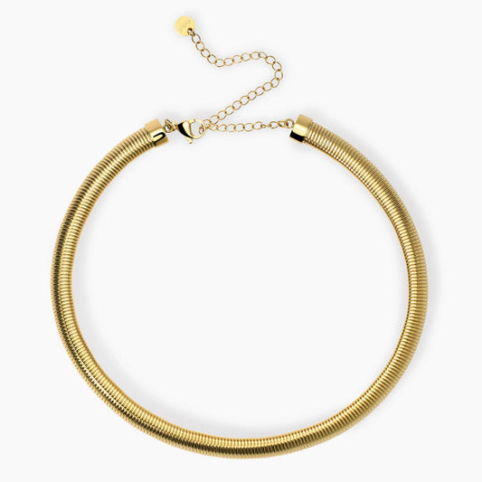 Collana corta girocollo Kidult in acciaio silver con pietre naturali di agata nera alternate lungo la catena - Alfano Gioielli Gioielleria Palermo.