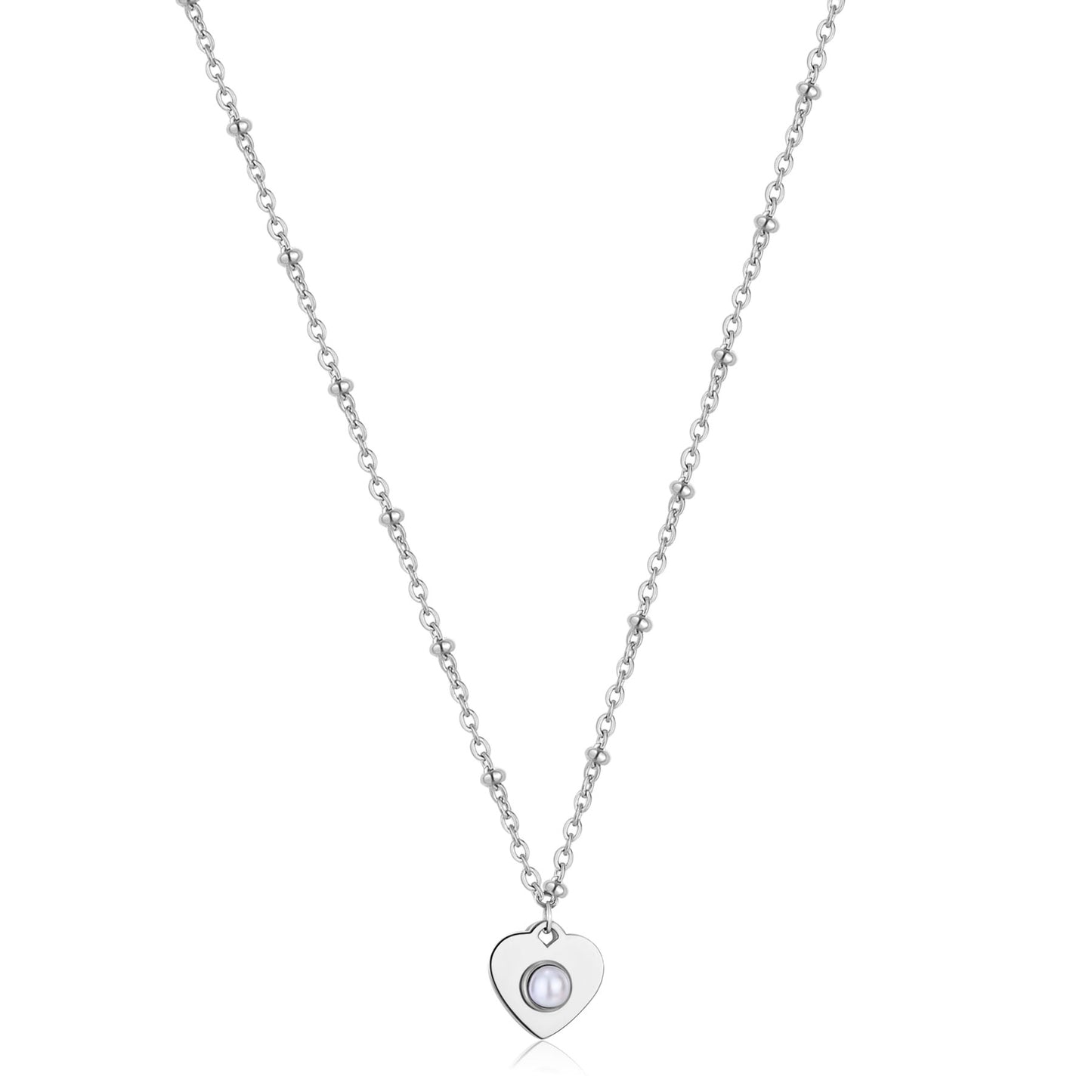 Collana Girocollo in Acciaio e Perla - S'Agapõ - SSG26